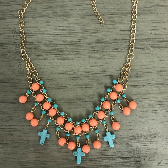 Jewelry - Beaded Cross Necklace
